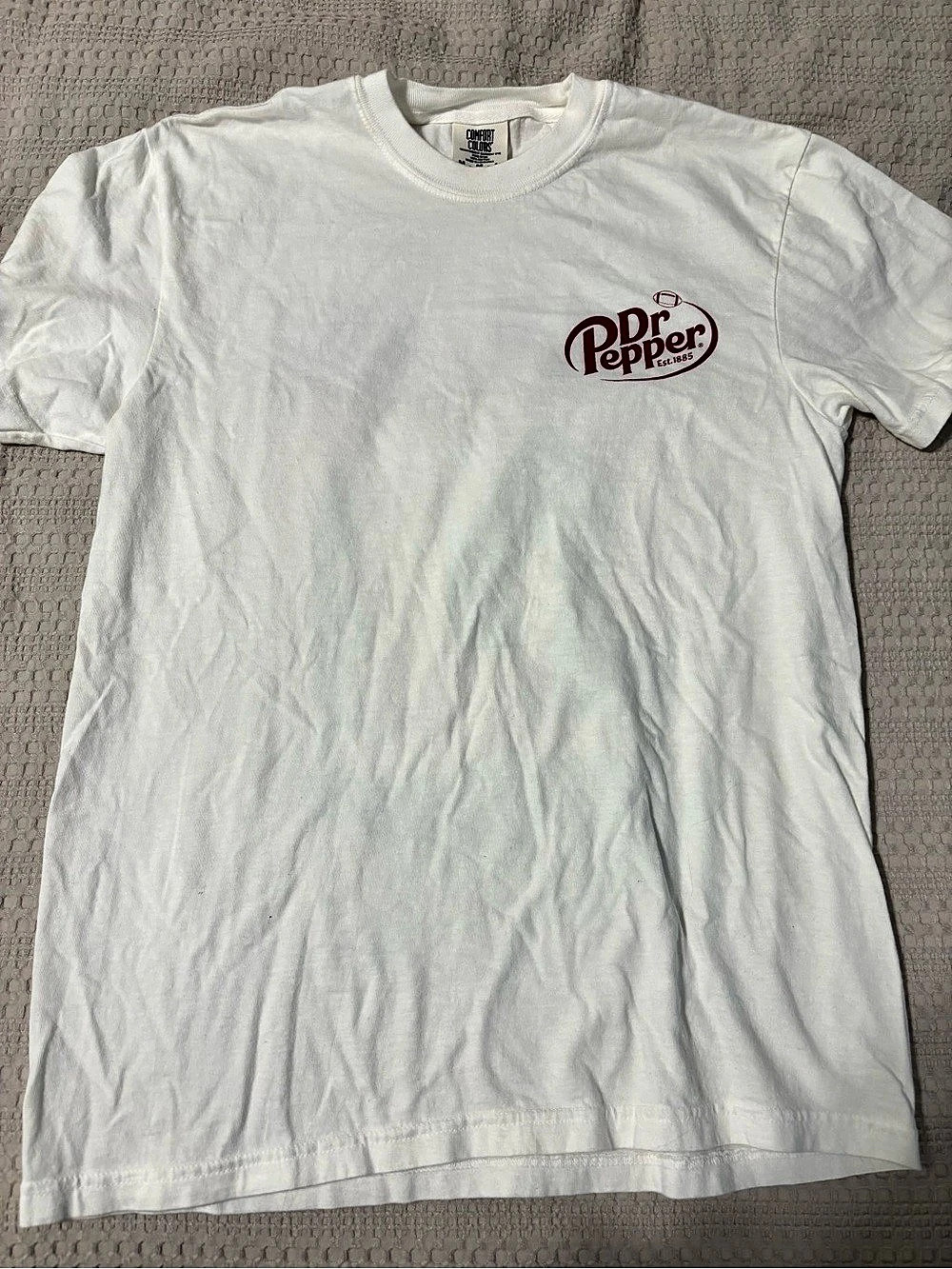Dr Pepper Graphic Tee White & Red Size Medium